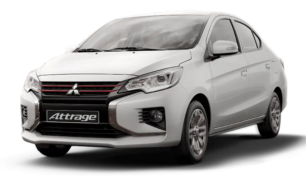 mitsubishi attrage trắng