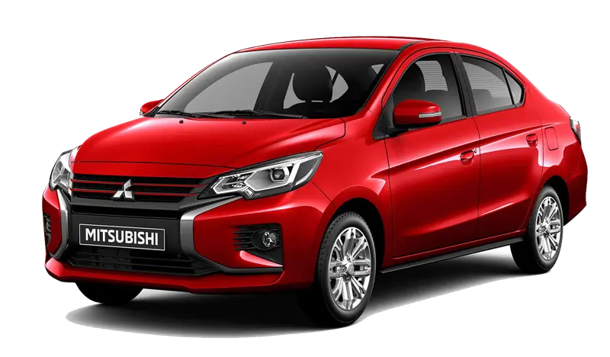 mitsubishi attrage đỏ